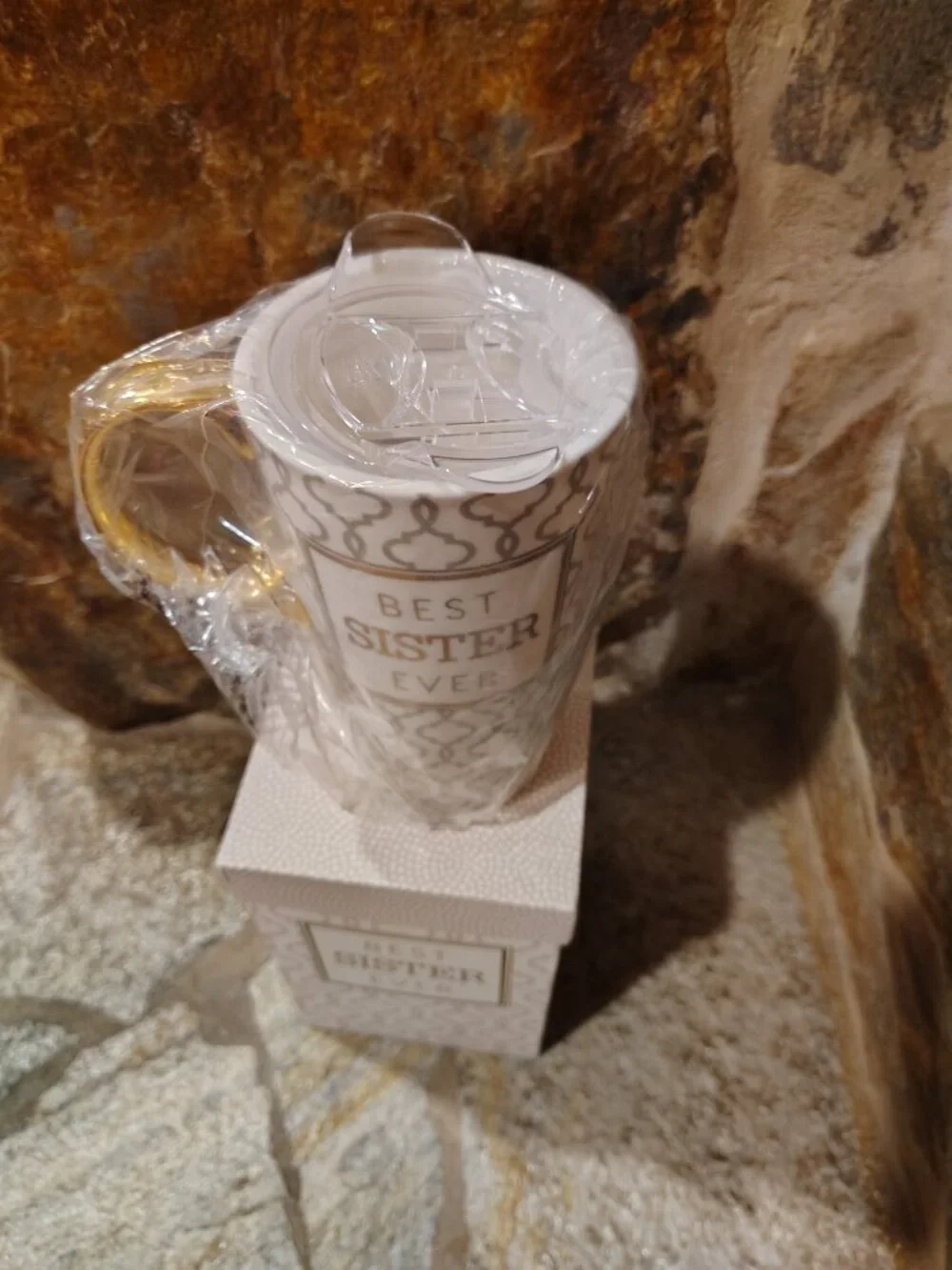 Cypress Express Best Sister Ever Tall 17 oz Coffee Cup Mug Decorative Box